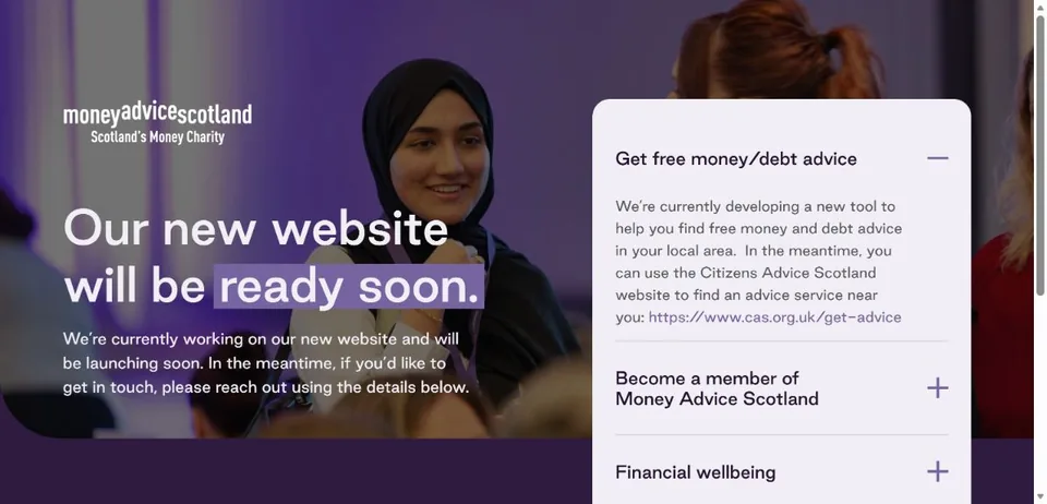Money Advice Scotland — Official website screenshot