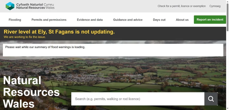 Natural Resources Wales — Official website screenshot