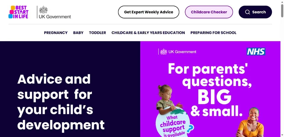 Best Start in Life — Official website screenshot