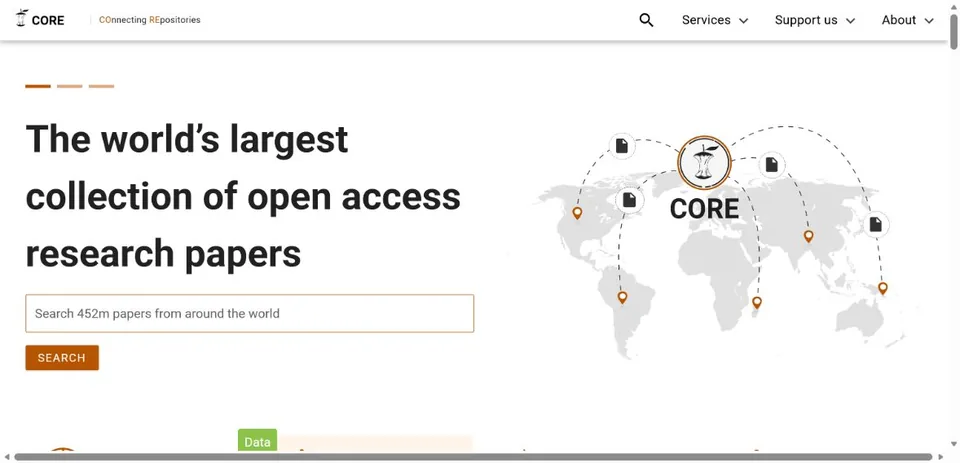 CORE — Official website screenshot