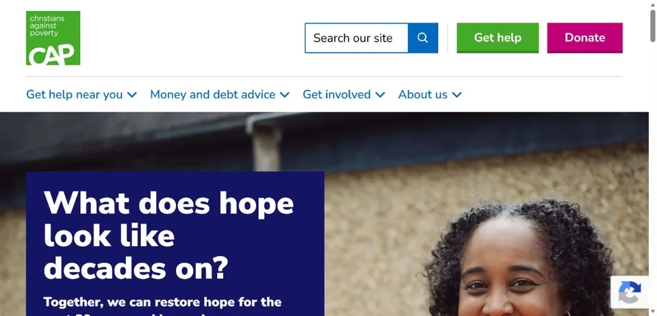 Christians Against Poverty — Official website screenshot