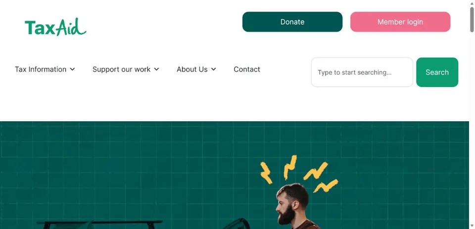 TaxAid — Official website screenshot