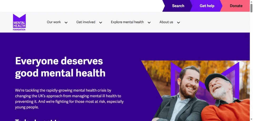 Mental Health Foundation — Official website screenshot