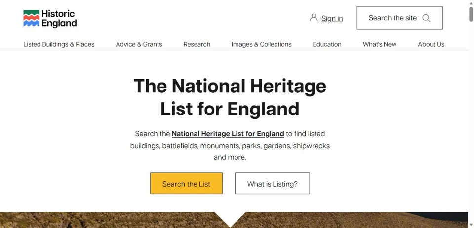 Historic England — Official website screenshot