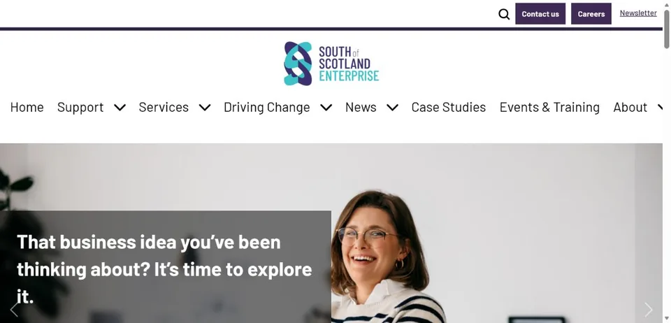 South of Scotland Enterprise — Official website screenshot
