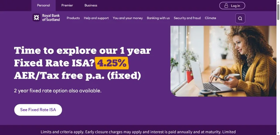 Royal Bank of Scotland — Official website screenshot