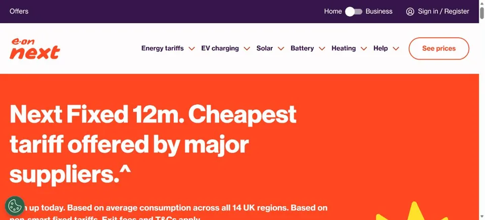 E.ON Next — Official website screenshot