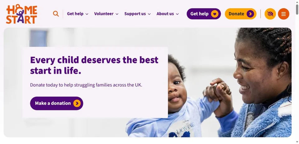 Home-Start UK — Official website screenshot