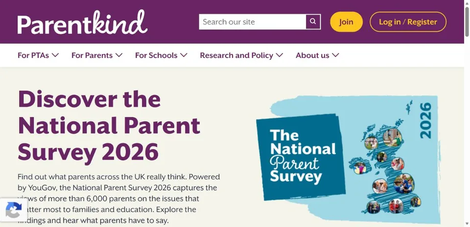 Parentkind — Official website screenshot
