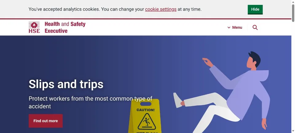 Health and Safety Executive — Official website screenshot