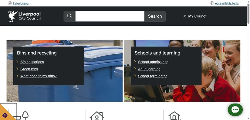 Liverpool City Council — Official website screenshot
