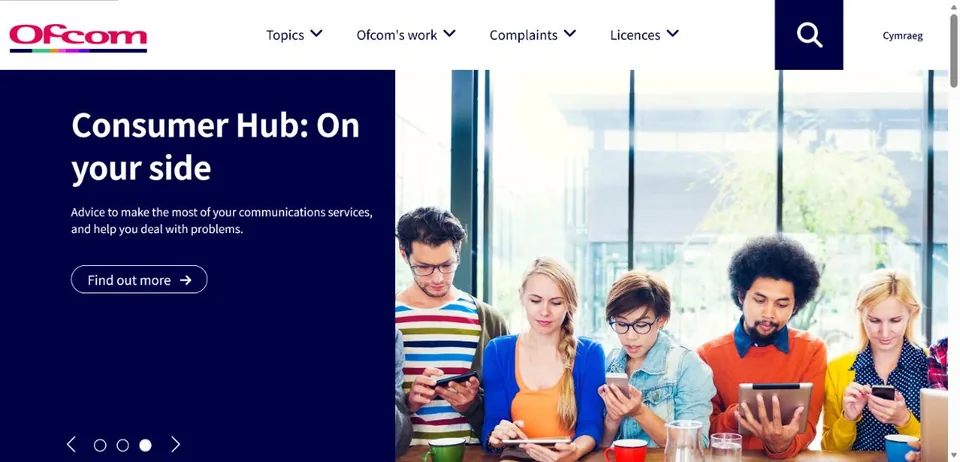 Ofcom — Official website screenshot
