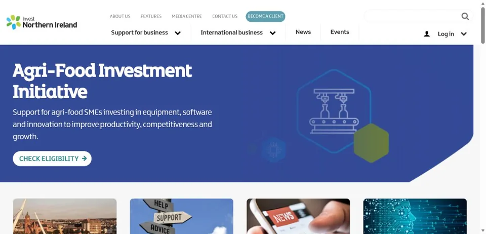 Invest Northern Ireland — Official website screenshot