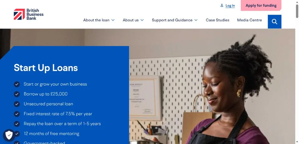 Start Up Loans — Official website screenshot