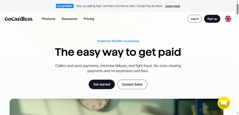 GoCardless — Official website screenshot