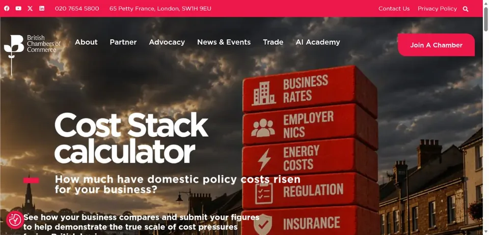 British Chambers of Commerce — Official website screenshot