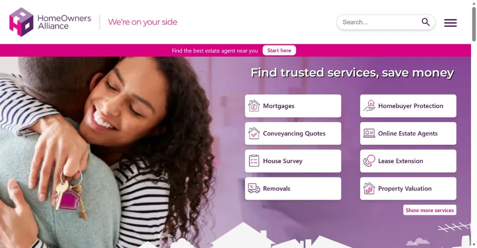 HomeOwners Alliance — Official website screenshot