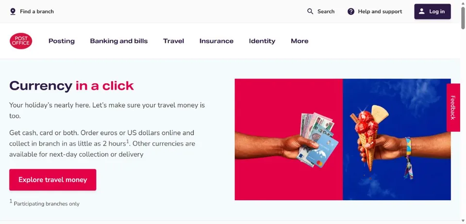 Post Office — Official website screenshot