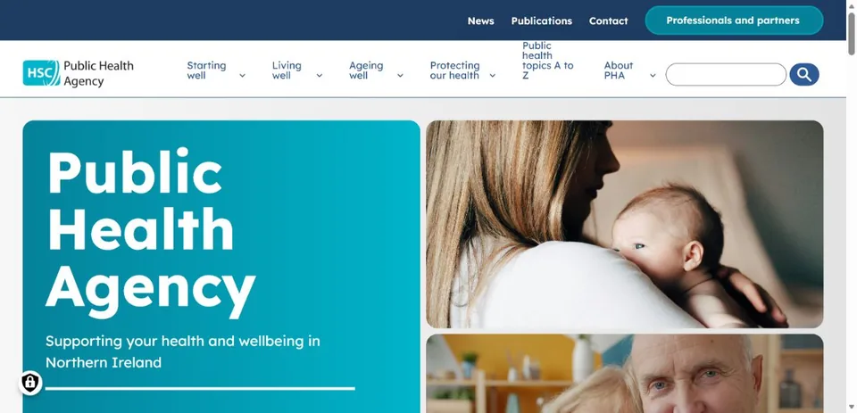 Public Health Agency NI — Official website screenshot