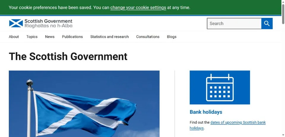 Scottish Government — Official website screenshot