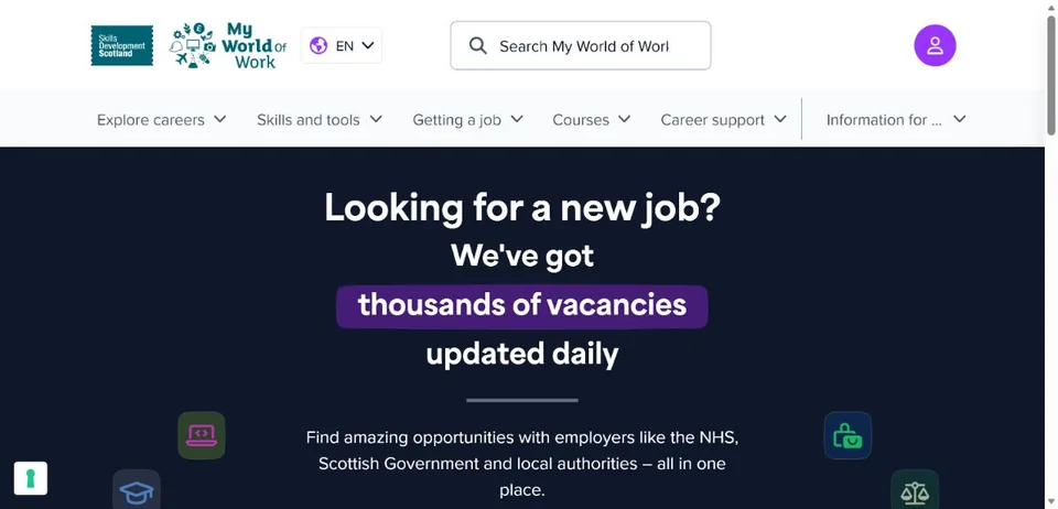 My World of Work — Official website screenshot
