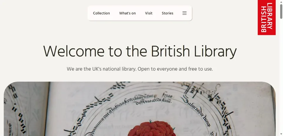 British Library — Official website screenshot