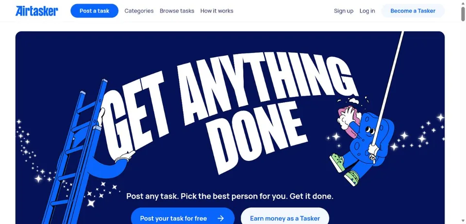 Airtasker UK — Official website screenshot