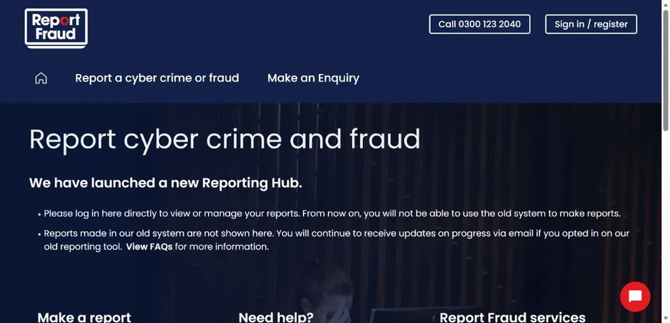 Report Fraud — Official Report Fraud portal information