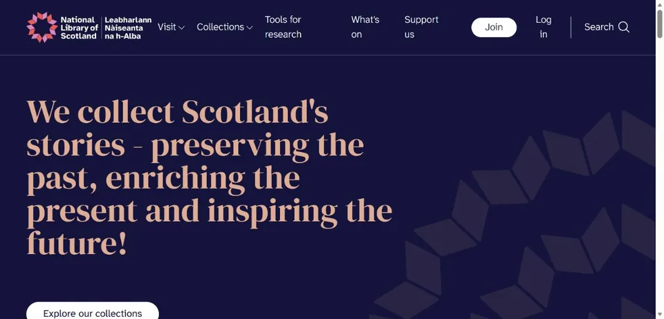 National Library of Scotland — Official website screenshot