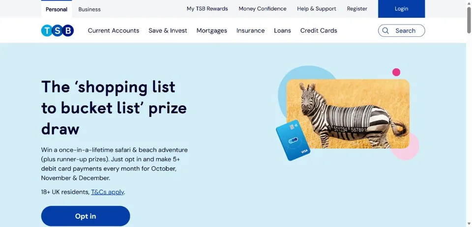 TSB — Official website screenshot