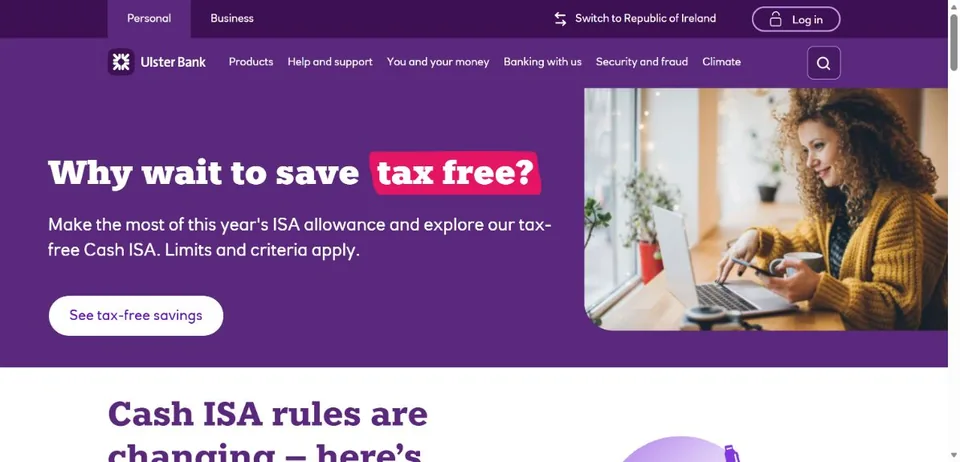 Ulster Bank Northern Ireland — Official website screenshot