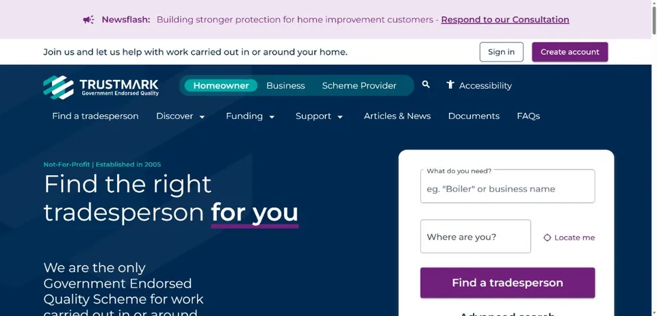 TrustMark — Official website screenshot