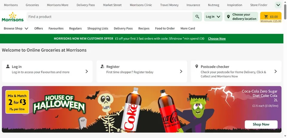 Morrisons — Official website screenshot