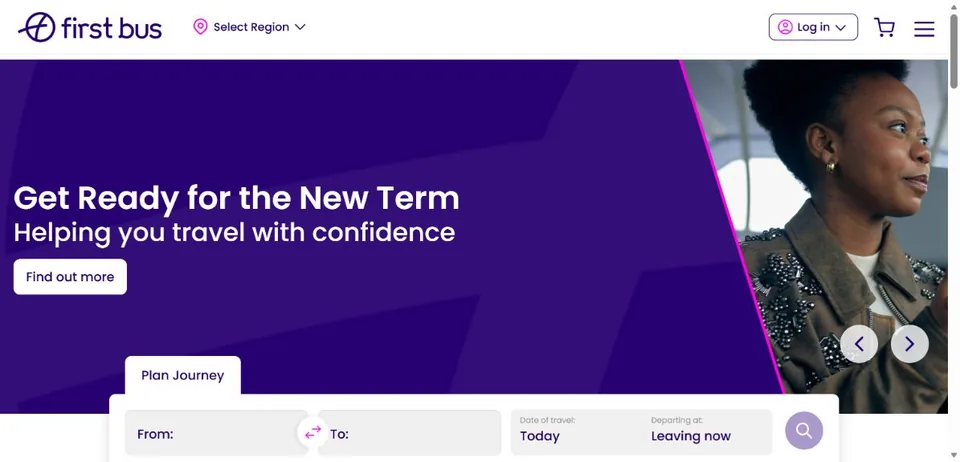 First Bus — Official website screenshot
